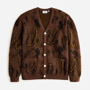 Carhartt® Work in Progress wool Medford cardigan sweater in paisley LARGE
